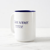2 Couleurs Tasse bleu foncé (Devant gauche)