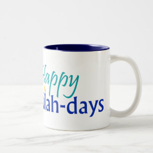 2 Couleurs Tasse Bleu-rayée parjours heureux