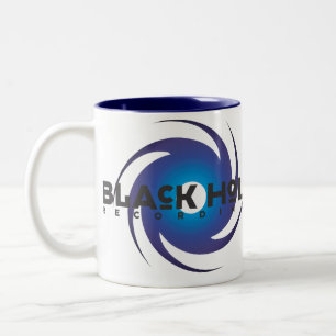 2 Couleurs Tasse bleue de base d'enregistrements de trou noir