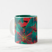 2 Couleurs Tasse bleue de lis (Devant gauche)