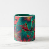 2 Couleurs Tasse bleue de lis (Centre)