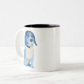 2 Couleurs Tasse bleue de Ned (Devant gauche)