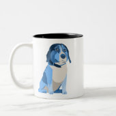 2 Couleurs Tasse bleue de Ned (Gauche)
