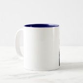 2 Couleurs Tasse bleue de quaker (Devant gauche)