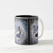 2 Couleurs Tasse Blue Celestial Fairy par Molly Harrison (Devant droit)