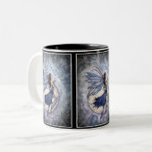 2 Couleurs Tasse Blue Celestial Fairy par Molly Harrison (Devant gauche)