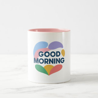 2 Couleurs Tasse - Bonjour
