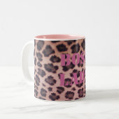 2 Couleurs Tasse Boss Lady Léopard (Devant gauche)