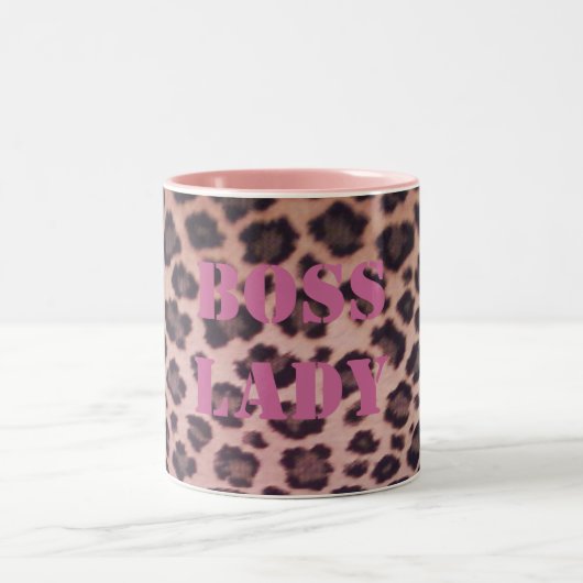 2 Couleurs Tasse Boss Lady Léopard (Centre)