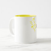 2 Couleurs Tasse - bouilloire Tanuki avec le feuille (Devant gauche)