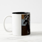 2 Couleurs Tasse Bouledogue Américain nez bleu (Gauche)