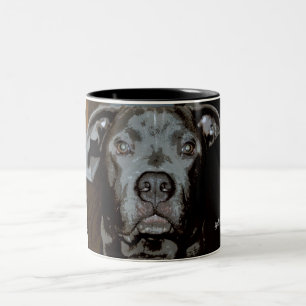 2 Couleurs Tasse Bouledogue Américain nez bleu
