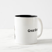 2 Couleurs Tasse Brindle de great dane (Devant droit)