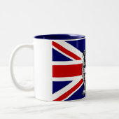 2 Couleurs Tasse britannique de drapeau d'Union Jack de (Gauche)