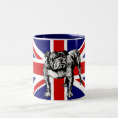 2 Couleurs Tasse britannique de drapeau d'Union Jack de (Centre)