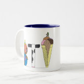 2 Couleurs Tasse | BURLINGTON, VT (BTV) (Devant gauche)