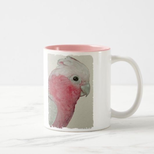 2 Couleurs Tasse - cacatoès rose de Breasted (Droit)