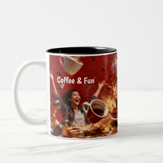 2 Couleurs Tasse Café & Amusement (Gauche)