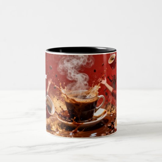 2 Couleurs Tasse Café & Amusement (Centre)