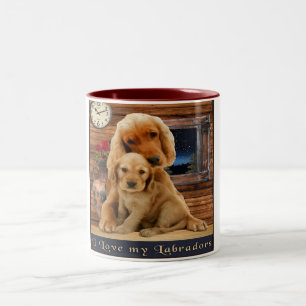 2 Couleurs Tasse café bicolore Labrador retriever