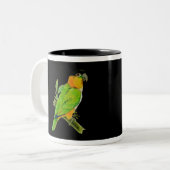 2 Couleurs Tasse - caïque à tête noire (Devant gauche)