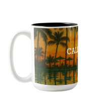 Tasse Californie Sunset – Vibrations de plage trop