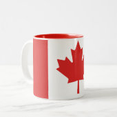 2 Couleurs Tasse canadienne de drapeau (Devant gauche)