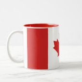 2 Couleurs Tasse canadienne de drapeau (Gauche)
