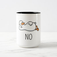 Tasse Canard Drôle | Tasse à café "Non." Bébé Cana