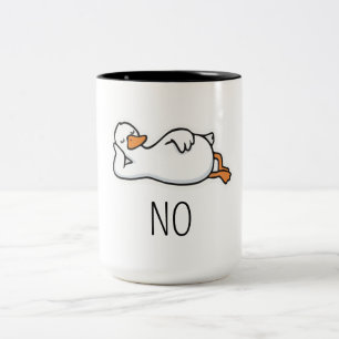 2 Couleurs Tasse Canard Drôle Tasse à café "Non." Bébé Cana