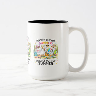 2 Couleurs Tasse Canards Les Vacances Scolaires Sont Finies |