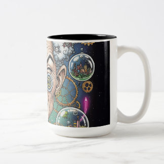 2 Couleurs Tasse Caricature d'Expression Folle – Artistique U