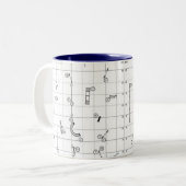 2 Couleurs Tasse Carte de parcours à thème d'agilité (Devant gauche)