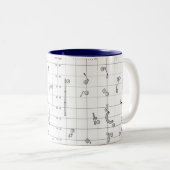 2 Couleurs Tasse Carte de parcours à thème d'agilité (Devant droit)