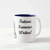2 Couleurs Tasse célèbre d'auteur d'avenir (Devant droit)