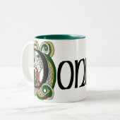 2 Couleurs Tasse celtique de dragon de Donnelly (Devant gauche)