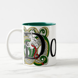 2 Couleurs Tasse celtique de dragon de Donnelly