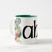 2 Couleurs Tasse celtique de dragon de Fahey (Devant gauche)