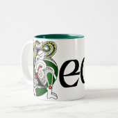 2 Couleurs Tasse celtique de dragon de Keogh (Devant gauche)