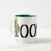 2 Couleurs Tasse celtique de dragon de Mooney (Devant gauche)