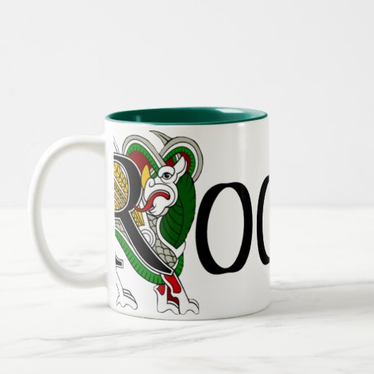 2 Couleurs Tasse celtique de dragon de Rooney (Gauche)