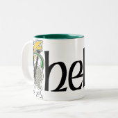 2 Couleurs Tasse celtique de dragon de Whelan (Devant gauche)