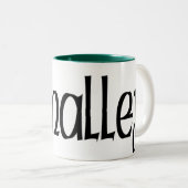 2 Couleurs Tasse celtique de dragon d'O'Malley (Devant droit)