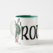 2 Couleurs Tasse celtique de dragon d'O'Rourke (Devant gauche)