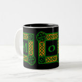 2 Couleurs Tasse celtique de maman (Devant gauche)