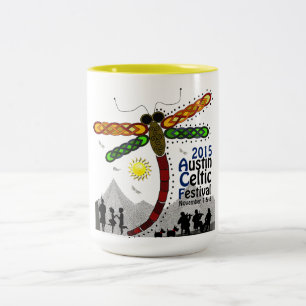 2 Couleurs Tasse celtique du festival 2015 d'Austin