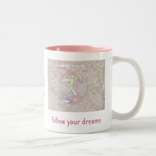 2 Couleurs Tasse chanceuse de sonate d'Indalo (Droit)