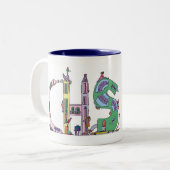 2 Couleurs Tasse | CHARLESTON, Sc (CHS) (Devant gauche)