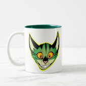 2 Couleurs Tasse Chat de Dessin Animé Fluorescent (Gauche)