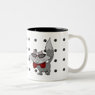 2 Couleurs Tasse - chat frais